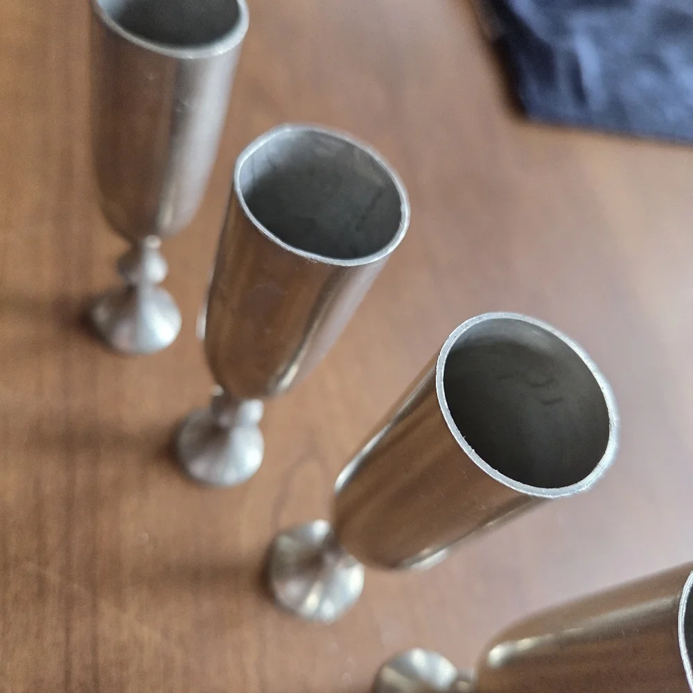 Vintage Metawa Holland Pewter Cordial Cups Set Of 6